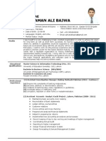 Muhammad Zaman Ali Bajwa: Curriculum Vitae