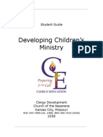 Developing Children's Ministry Student Workbook