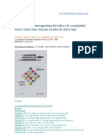 La Revolución Contemporánea Del Saber y La Complejidad Social - Pedro Sotolongo y Carlos Delgado.