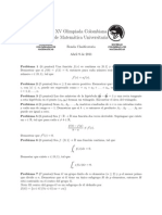 Olimpiada Colombiana de Matematica Universitaria