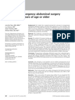 Elective and Emergency Abdominal Surgery in Old Patient.