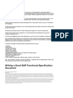 What Are Functional Specification in SAP