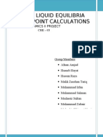 Vapour Liquid Equilibria & Dew Point Calculations: Thermodynamics Ii Project CHE - 03