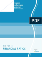 Top 15 Financial Ratios PDF