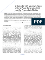 Design of DC DC Converter With Maximum Power Point Tracker Using Pulse Generating PDF