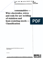 BS en 12072-2000 Welding Consumables - Wire Electrodes, Wires and Rods For Arc Welding of Stainless and Heat-Resisting Steels - Classification