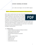 Diagnostic Criteria of Stroke: Monica - Monitoring Trends and Determinants of Cardiovascular Disease