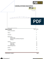 Module 3: Buckling of 1D Simply Supported Beam