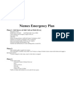 Niemes Emergency Plan 2012-13