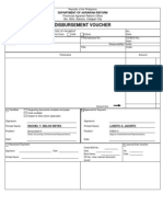 Disbursement Voucher: Department of Agrarian Reform