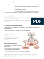 Biología - Homeostasis (Resúmen)