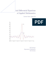 Partial Differential Equations of Applied Mathematics Lecture Notes, Math 713 Fall, 2003