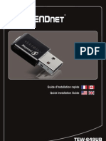 Guide D Installation Rapide de TRENDnet TEW-649UB 1.03