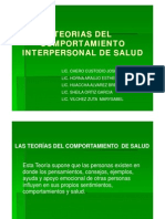 Teoria Del Comportamiento Interpersonal de Salud