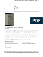 Oxford Scholarship Online: The First Edition of The New Testament