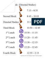 Bell Schedule