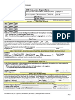 SAP User Access Request Form: New Change Delete