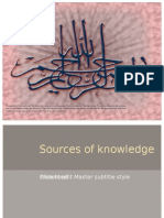 Sources of Knowledge