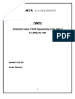 Evidentiary Value of Dna Fingerprinting in The Light of O.j.simpson's Case