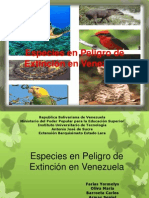 Especies en Peligro de Extincion en Venezuela