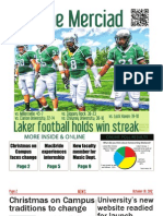 The Merciad: Laker Football Holds Win Streak