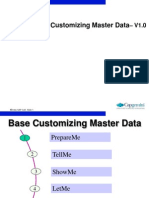 Master Data Base Customization