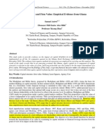 Capital Structure and Firm Value