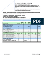 School of Electrical and Computer Engineering Projected Schedule of Graduate Courses