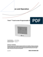 Termostat Trane, Touchscreen