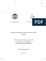 Numerical Modelling of The Seismic Behaviour of Adobe Buildings