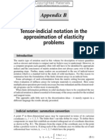 Tensor-Indicial Notation in The Approximation of Elasticity Problems