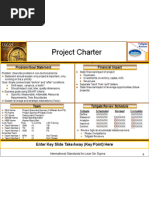 Lean Six Sigma Project Charter Template