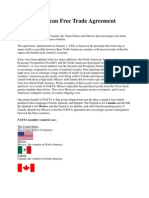 North American Free Trade Agreement (NAFTA)