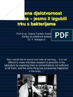 Smanjena Djelotvornost Antibiotika - Jesmo Li Izgubili Trku S Bakterijama? - Prof - Dr.sc. Arjana Tambić Andrašević