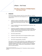 Extension of Group Theory To Reactors of Multiple Regions One Energy Group