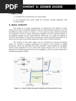 Experiment 3 Zener Diode