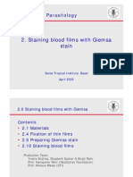 Staining Blood Films With Giemsa Stain: Methods in Parasitology