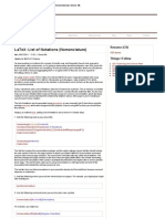 LaTeX - List of Notations (Nomenclature) - Simon Silk