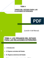 Tema 4. Los Órganos Del Estado para Las Relaciones Exteriores