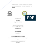 A Study On Emotional Intelligence and Self Management Among The Bpo Employees With Special Reference To Vagus Technologi 1