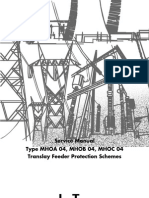 Service Manual Type MHOA 04, MHOB 04, MHOC 04 Translay Feeder Protection Schemes