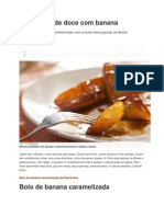 15 Receitas de Doce Com Banana