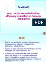 Draft and Efficiency Evaluation of Furnace and Boilers