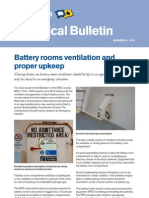 Battery Room Ventilationa and Proper Upkeeping