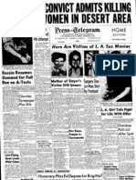 Long Beach Press Telegram - October 31, 1958 Part 1 Harvey Glatman