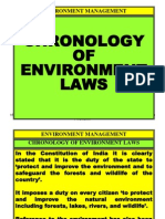 Chronology of Environment Laws