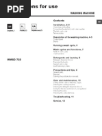 User Guide Hotpoint WMSD 723