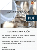 Agua en Panificación