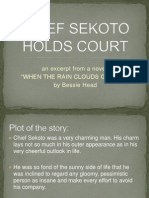 Chief Sekoto Holds Court