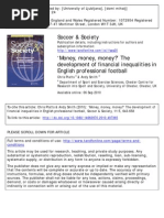 Money, Money, Money' The Development of Financial Inequalities in English Professional Football